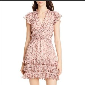 Rebecca Taylor Lucia Fleur lurex Dress Size 6